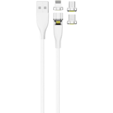 2go USB 3in1 Magnetic Kabel drehb.Micro-USB,Lightn.,USB-C 1m (797317) mobiltelefon kellék