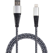 2go USB Lade-/Datenkabel Lightning  1m  Nylon sil PET-Verp. (795952) mobiltelefon kellék