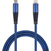 2go USB Lade-/Datenkabel Type-C - Lightning Nylon 1m blau (797196)