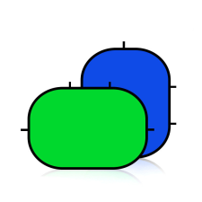  2in1 Chromakey Derítőlap -Kék &amp; Zöld Fotós Derítő háttér (150x200cm) derítőlap