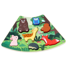  2Kids Toys DrevenÃ© puzzle LesnÃ© zvieratkÃ¡ prepojiteÄ¾nÃ© puzzle, kirakós