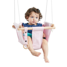 2Kids Toys Gyermek textilhinta 100% pamut rózsaszín 50kg-ig hinta