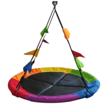 2Kids Toys Swing fészekhinta színes zászlókkal 1m 150kg-ig hinta