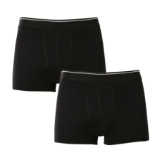  2PACK Nedeto férfi boxeralsó basic fekete (2NFC1) 4XL
