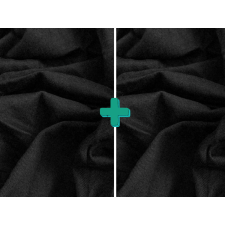 2x lepedő mez EXCLUSIVE 90x200 cm fekete lakástextília