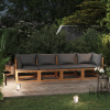  3057608 4-Seater Garden Sofa with Cushion Solid Acacia Wood (2x311856)