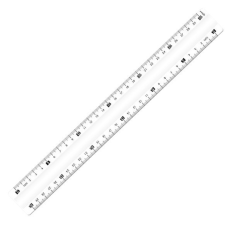  30 cm MAPED vonalzó, törhetetlen, átlátszó vonalzó
