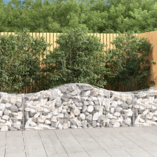  30 db íves horganyzott vas gabion kosár 200x50x60/80 cm kerti tárolás