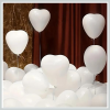  30db szív alakú fehér lufi FC246113