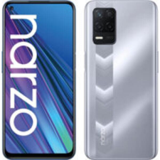 3203175 Gyári akkufedél hátlap - burkolati elem Realme Narzo 30, Ezüst mobiltelefon, tablet alkatrész