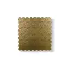  32*32 cm-es arany színű szögletes tortakarton