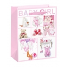  339795 PAPÍRTASAK 26X32CM BABYGIRL dekoráció