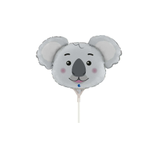  35 cm-es koala fej fólia lufi party kellék