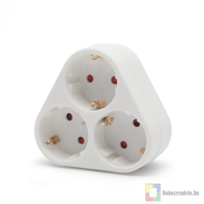  3-as fali elosztó - földelt 250 V, 16 A hosszabbító, elosztó