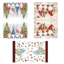  3 darabos karácsonyi konyharuha szett manós mintával KK-3 lakástextília