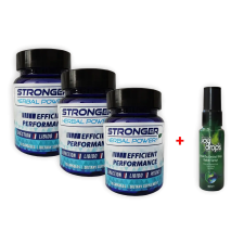  3 doboz Stronger® potencianövelő kapszula + Késleltető spray /JoyDrops®/ + Ingyenes szállítás potencianövelő