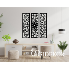3 részes geometrikus mandala falikép fából ajándéktárgy