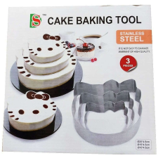 3 részes készlet Hello Kitty alakú tortasütők sütéséhez edény