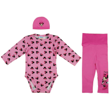  3 részes kislány baba szett Minnie egér mintával babaruha szett