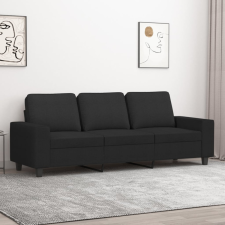  3 személyes fekete szövetkanapé 180 cm bútor