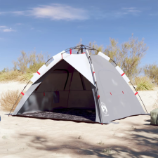  3 személyes szürke vízálló felugró strandsátor sátor