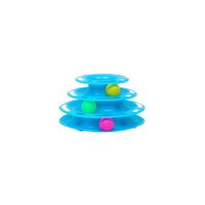  3 szintes labdajáték macskáknak – kék játék macskáknak