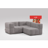  3 Teiliges Modulares Sofa – Grau