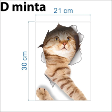  3D Cica Matrica, - D minta tapéta, díszléc és más dekoráció
