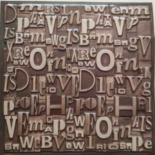  3D falpanel öntapadós betűhalom 30x30cm tapéta, díszléc és más dekoráció
