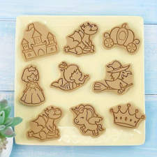  3D Hercegnős sütikiszúró 8 darab konyhai eszköz