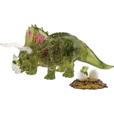  3D kristály kirakó Triceratopsz borjúval puzzle, kirakós