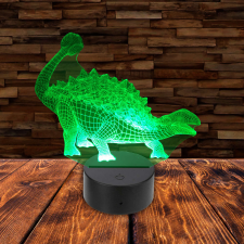 3D LED lámpa - Ankylosaurus világítás