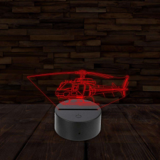  3D LED lámpa - Helikopter világítási kellék