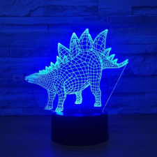  3D LED lámpa - Stegosaurus világítási kellék