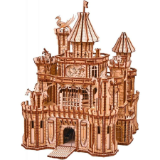 3D mechanikus puzzle, Sárkányvár, WT, Fa, 978 darab puzzle, kirakós