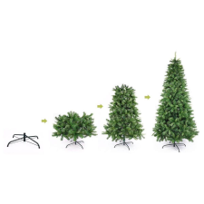 3D műfenyő, fém talppal, 150 cm műfenyő