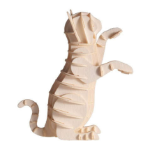  3D papírmodell Fridolin Fehér macska makett