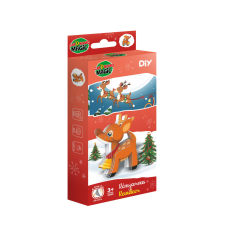 3D papírszobrászat - Rénszarvas puzzle, kirakós