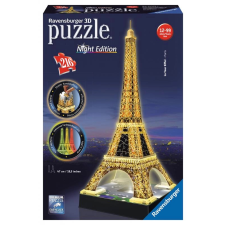 3D puzzle 216 darabos Eiffel-torony éjszaka puzzle, kirakós