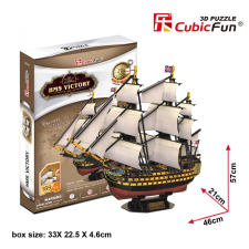  3D puzzle: HMS Victory CubicFun 3D jármű makettek puzzle, kirakós