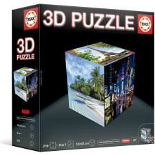 3D puzzle kocka Utazás puzzle, kirakós