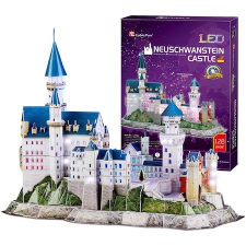  3D puzzle LED világítással -Neuschwanstein kastély-128db-os puzzle, kirakós