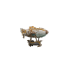  3D puzzle, léghajó Mfantasy, fehér, HC, fa, 473 darab