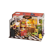3D puzzle, Minicachet Garázsműhely, Fa, Rolife, 157 részes babaház