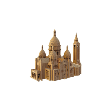 3D Puzzle, SACRE-COEUR BASILICA, Karton, 146 db puzzle, kirakós