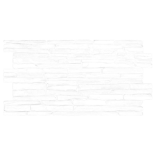  3D PVC falpanel Klasszikus fehér palakő mintás tapéta, díszléc és más dekoráció