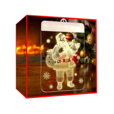  3D színes üvegablak dísz karácsonyi fények karácsonyi dekoráció