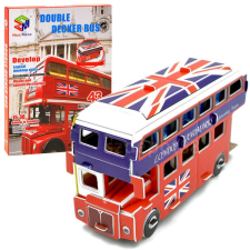 3D térbeli puzzle emeletes busz puzzle, kirakós