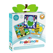 3db-os mini natúr fa kirakós készlet, Frootimals puzzle, kirakós