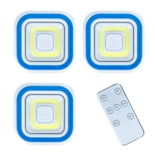  3db távirányítós Vezeték nélküli COB Led lámpa switch - Kocka COB kültéri világítás